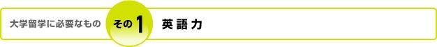 大学留学に必要なもの その1 英語力