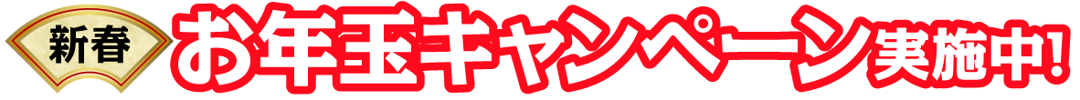 新春 お年玉キャンペーン実施中！