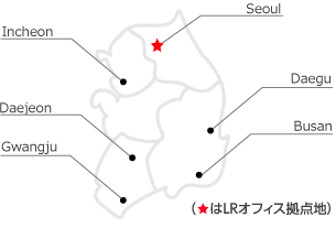 Map：韓国