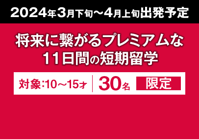 将来に繋がるプレミアムな11日間のツアー