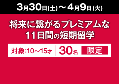 将来に繋がるプレミアムな11日間のツアー