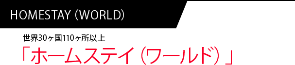 ホームステイ（ワールド）