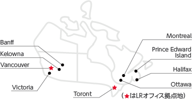 Map：カナダ